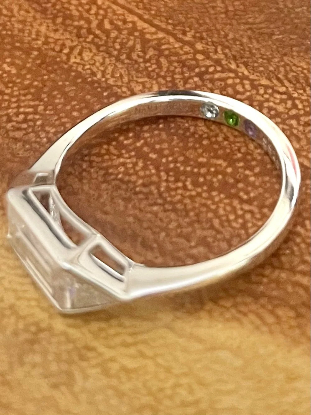 1 Carat Moissanite Baguette Ring In 925 Sterling Silver with GRA - Picture 14 of 16